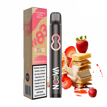 NOOVA 800 - Strawberry Wafer Biscuit [Box da 10 Confezioni]