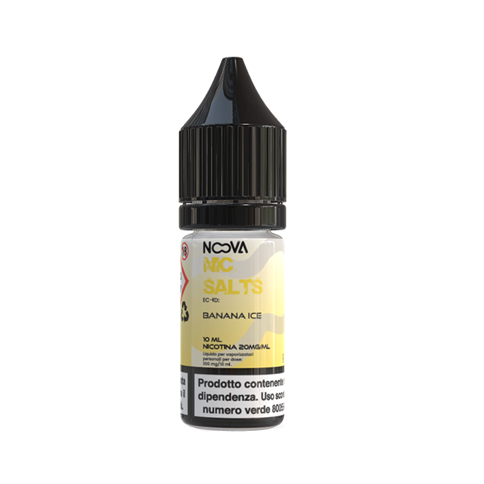 NIC SALTS - Banana Ice - 10ml (Box da 5 Pezzi)