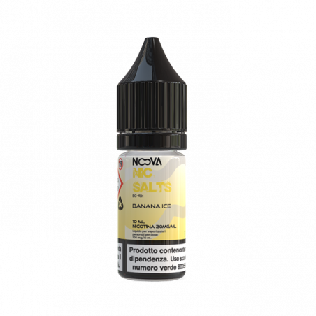 NIC SALTS - Banana Ice - 10ml (Box da 5 Pezzi)