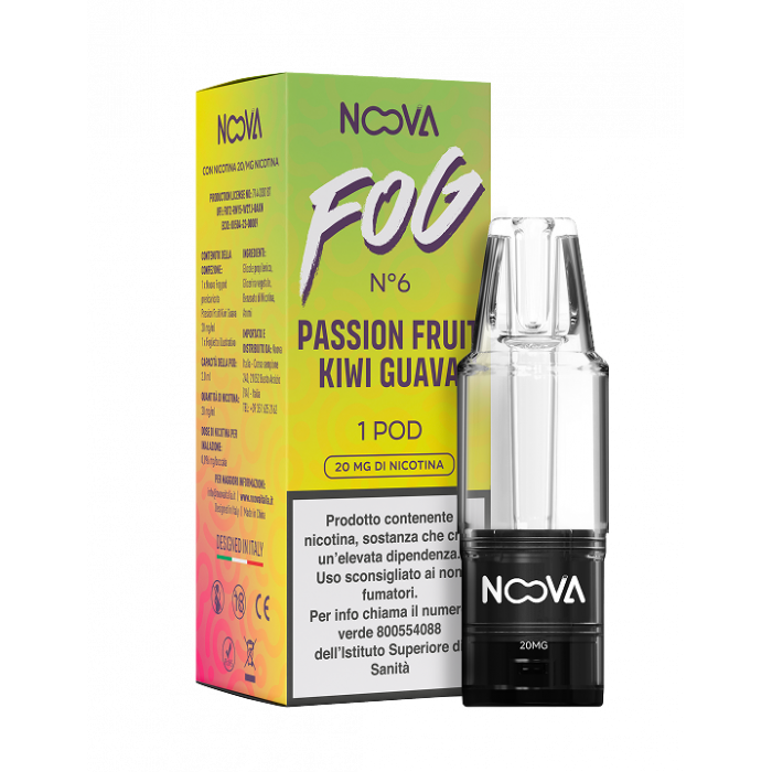 FOG POD Passion Fruit Kiwi Guava [Box da 10 Confezioni]